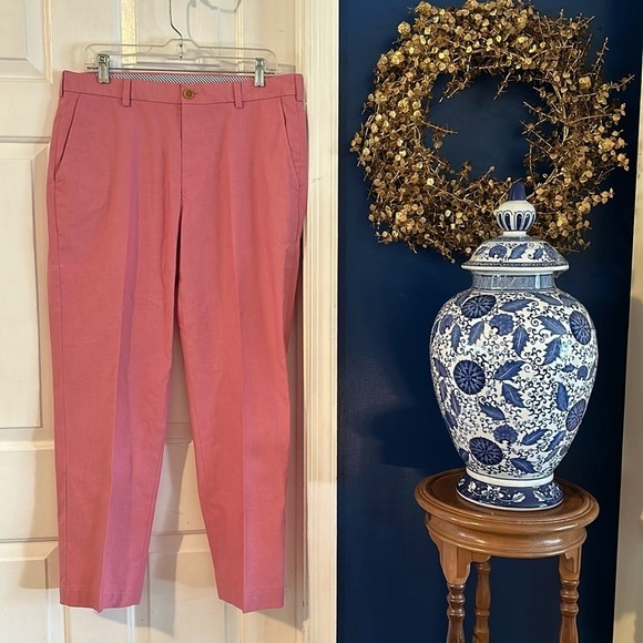 Brooks Brothers Other - Men’s Brooks’s Brothers Clark Fit Cotton & Spandex Light Red Pants Size 35 x 30